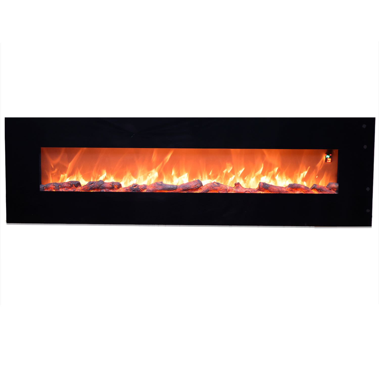 Sined Pordoi Caminetto Elettrico Parete Nero 1500W