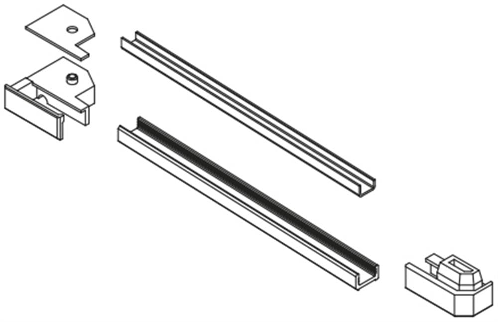 Vismaravetro Serie 8000 KIT SMF ricambio box doccia argento satin SX