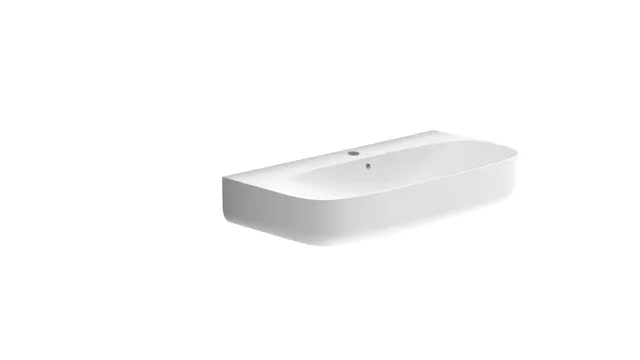 Scarabeo Moon 90R H15 lavabo sospeso bianco