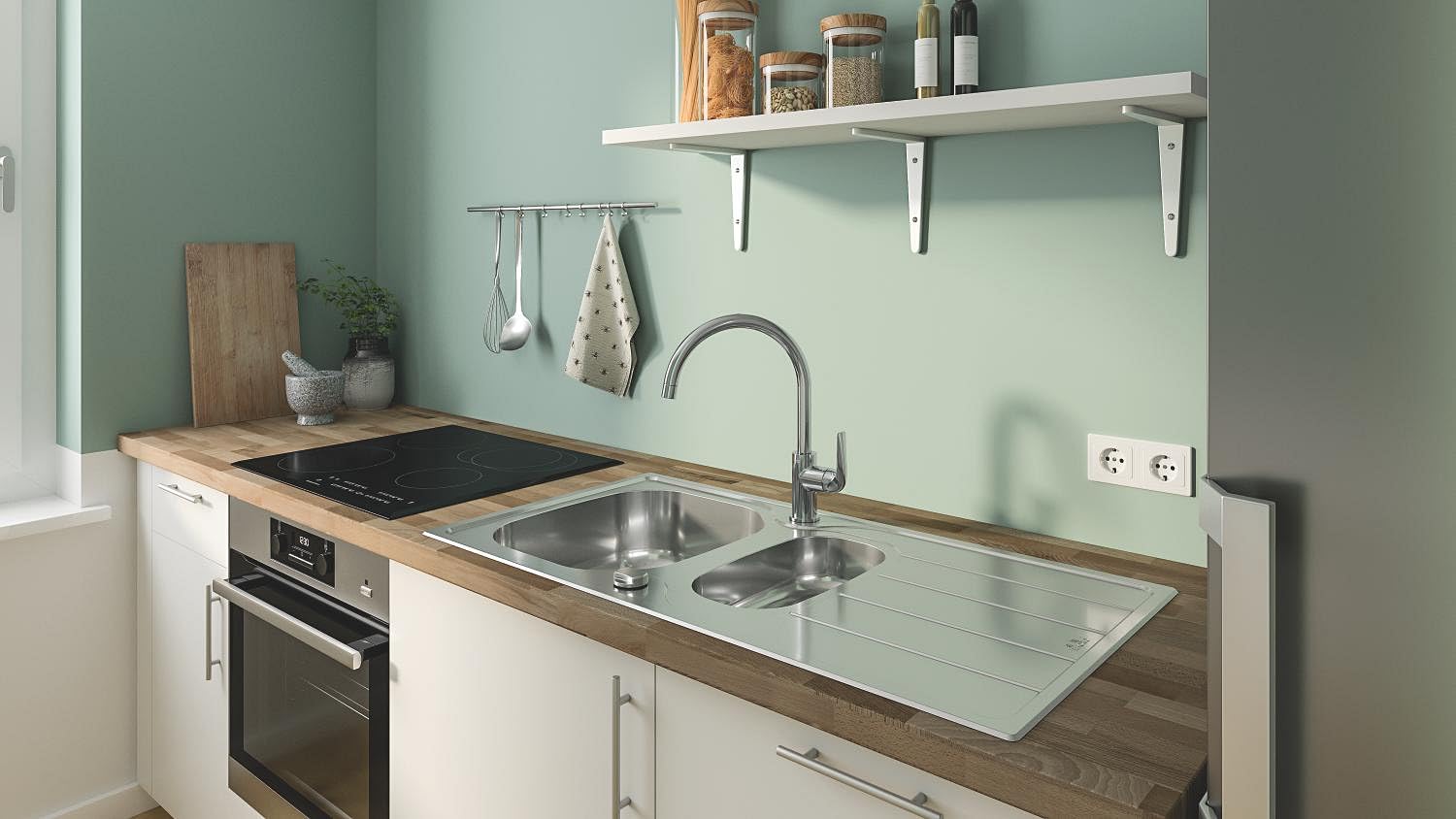 GROHE Start 31554001 miscelatore cucina cromo con doccetta