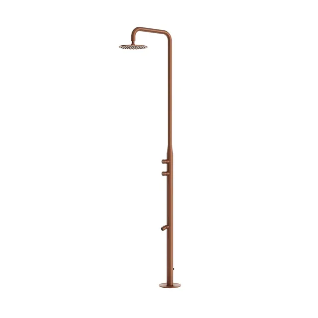 Sined Teulada doccia esterno oro rosa soffione 25 cm