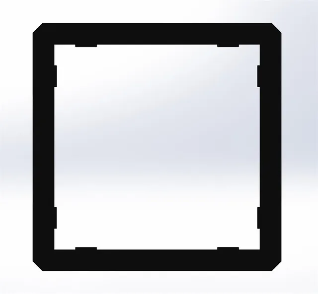 Vismaravetro Tubolare 25x25 Portasalviette Argento
