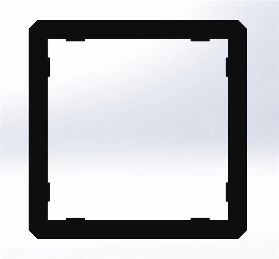 Vismaravetro Tubolare 25x25 Portasalviette Argento
