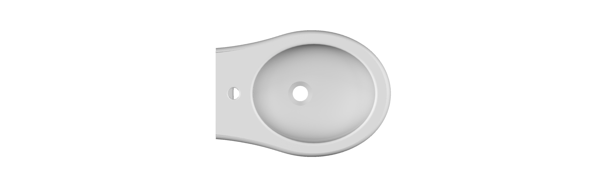Scarabeo Castellana bidet a terra bianco ceramica