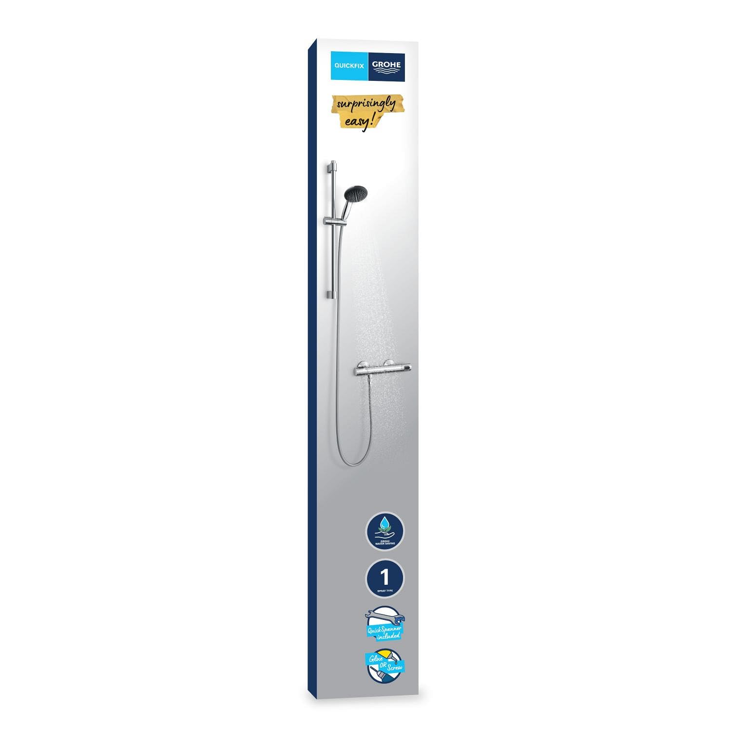 Grohe Precision Flow 34800001 Termostatico Doccia con Asta 60 cm