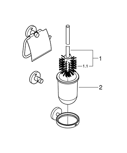 GROHE Start 41204000 set accessori bagno 3 in 1 cromo