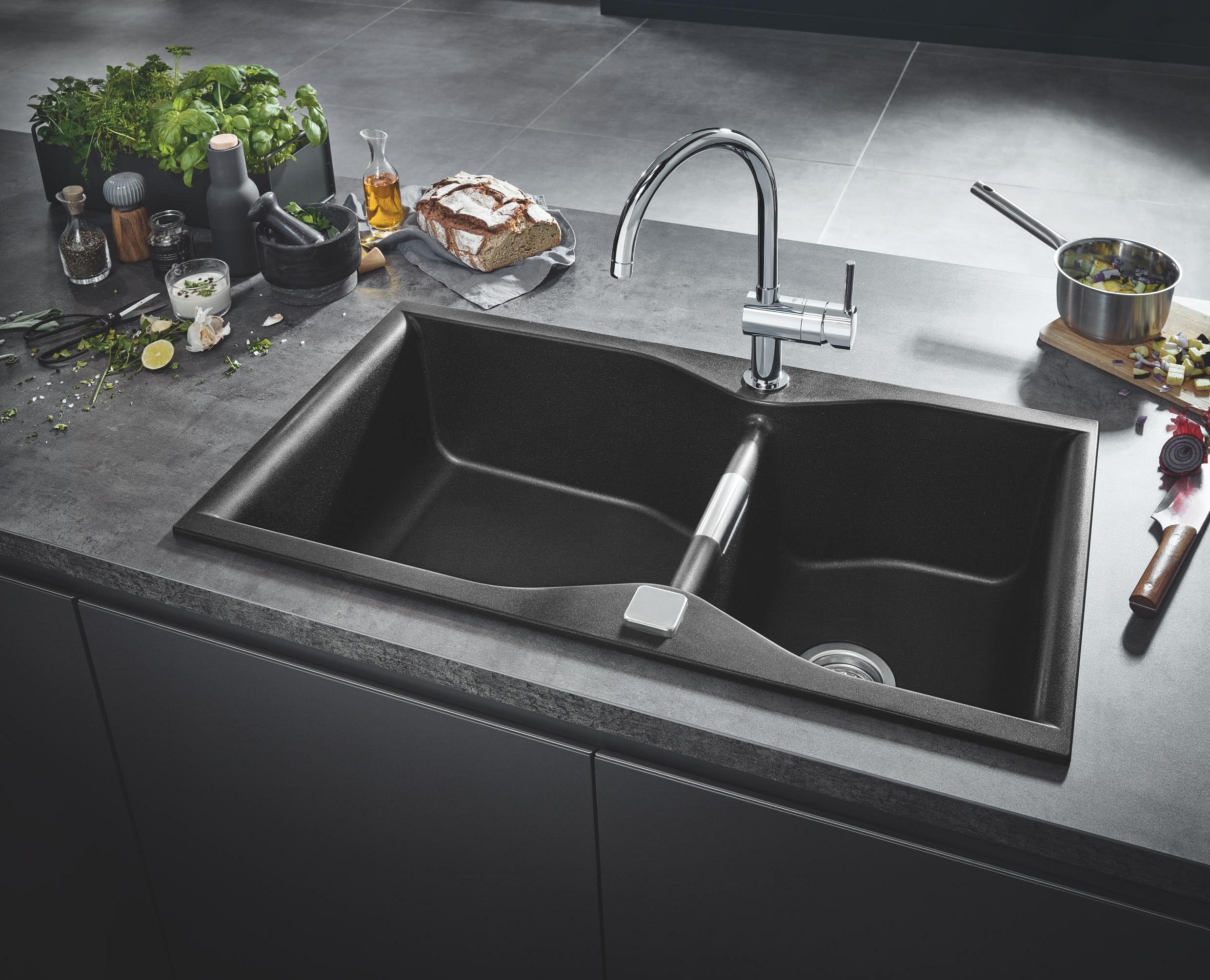 Grohe Minta 32917000 Miscelatore Cucina Cromato Bocca Alta
