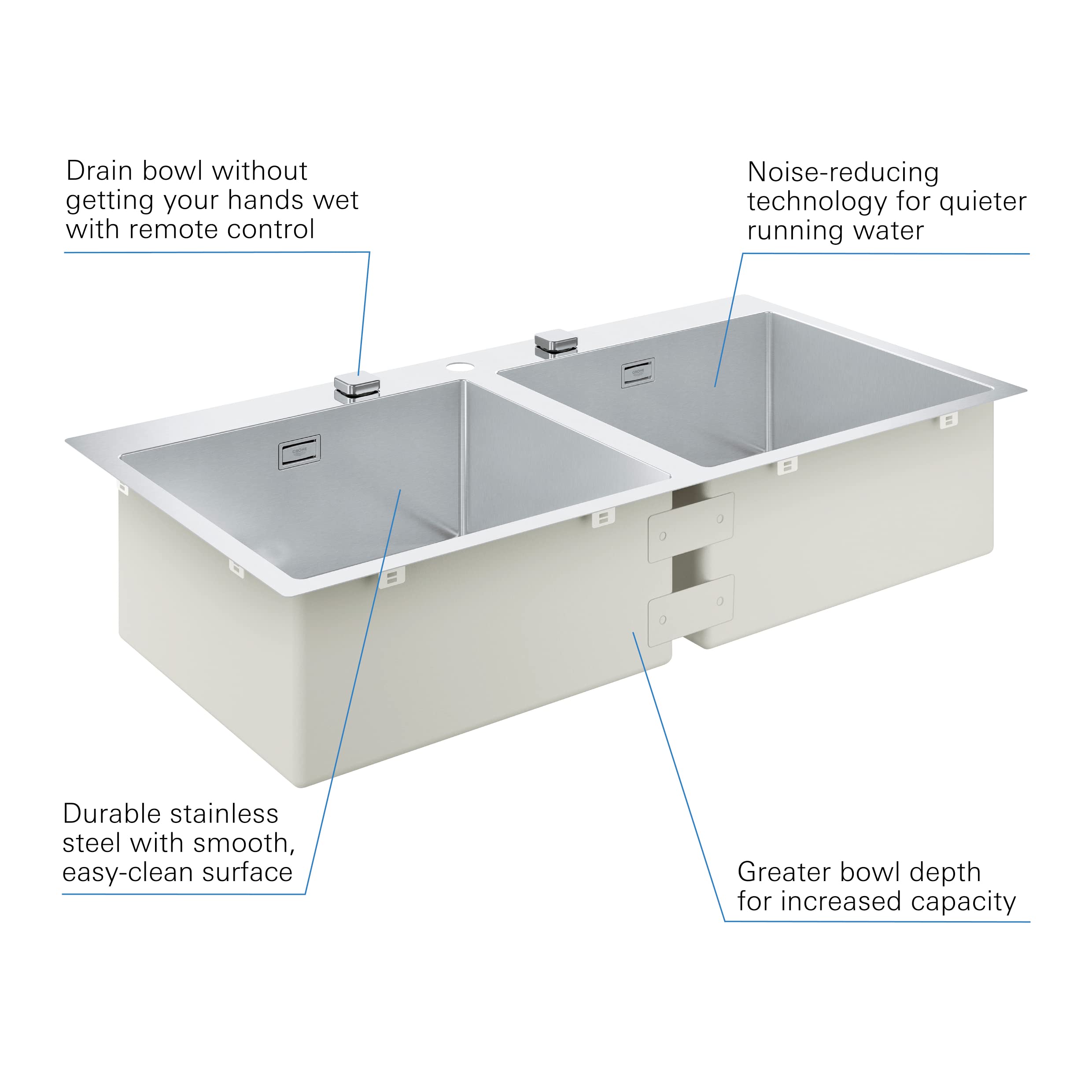 Grohe K800 31585SD1 lavello cucina inox
