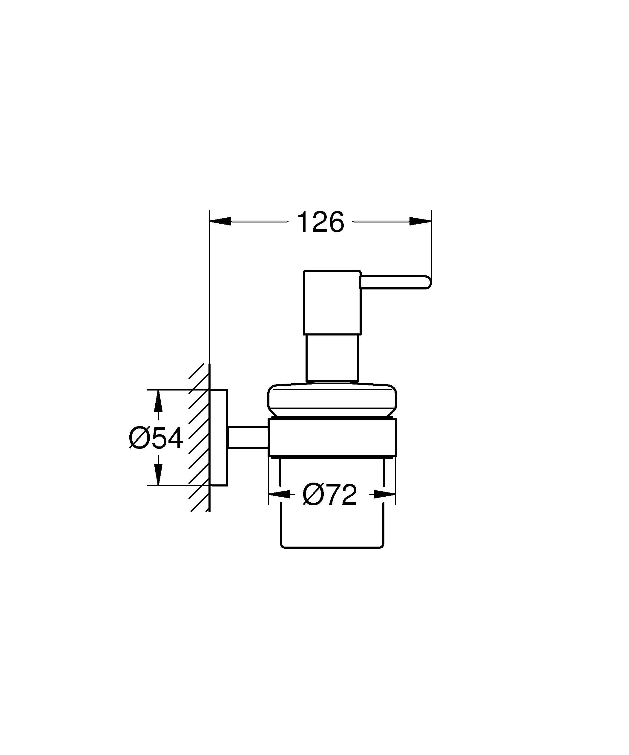 GROHE Start 41063AL0 dispenser sapone antracite 160 ml vetro