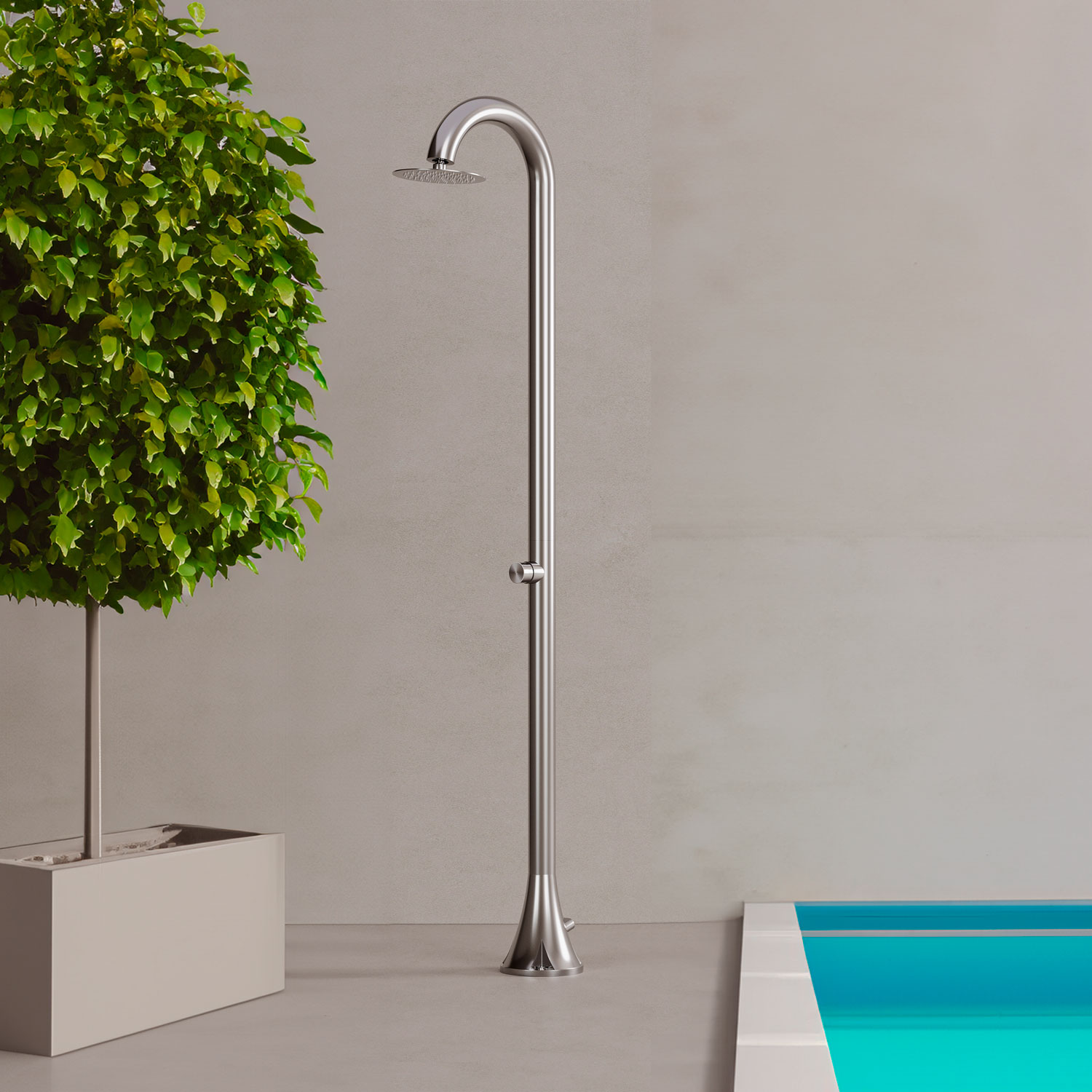 Sined Luna TMP doccia temporizzata inox acqua fredda