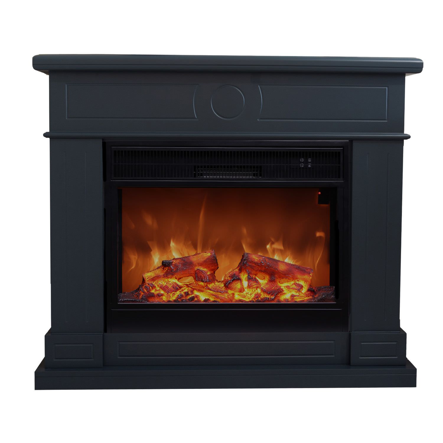 Sined Lipari XXL camino elettrico grigio 1500W