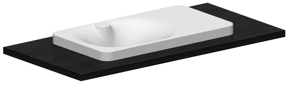 Scarabeo Fuji 80AR Shelf DX lavabo incasso 80 cm