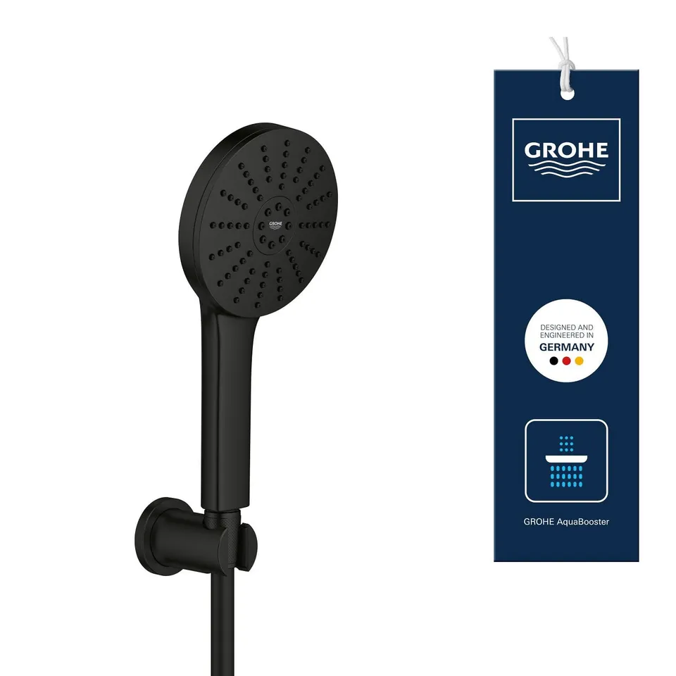 GROHE Vitalio Joy+ 120 1348652430 set doccia nero opaco 3 getti