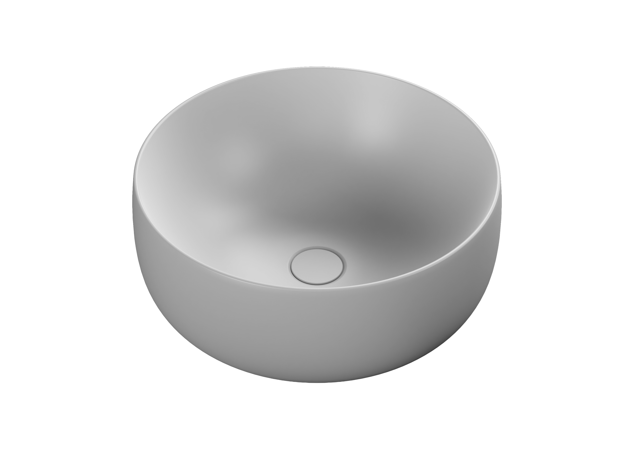 Scarabeo Fidia Ø44 lavabo tondo bianco