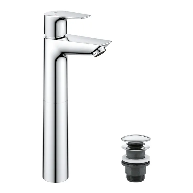 GROHE Start Edge miscelatore lavabo XL cromo con piletta