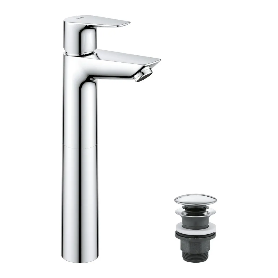GROHE Start Edge miscelatore lavabo XL cromo con piletta