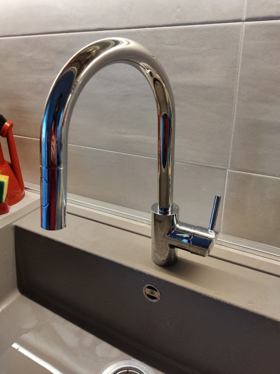 Grohe Eurocube 31483DC2 miscelatore cucina acciaio doccetta