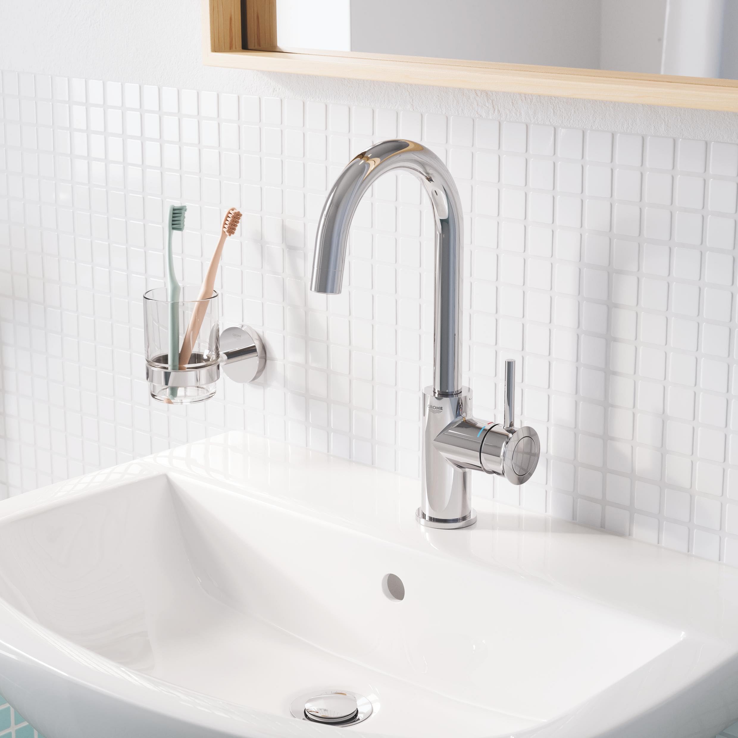 Grohe Start 41184000 Bicchiere Vetro Ricambio 95x66 mm
