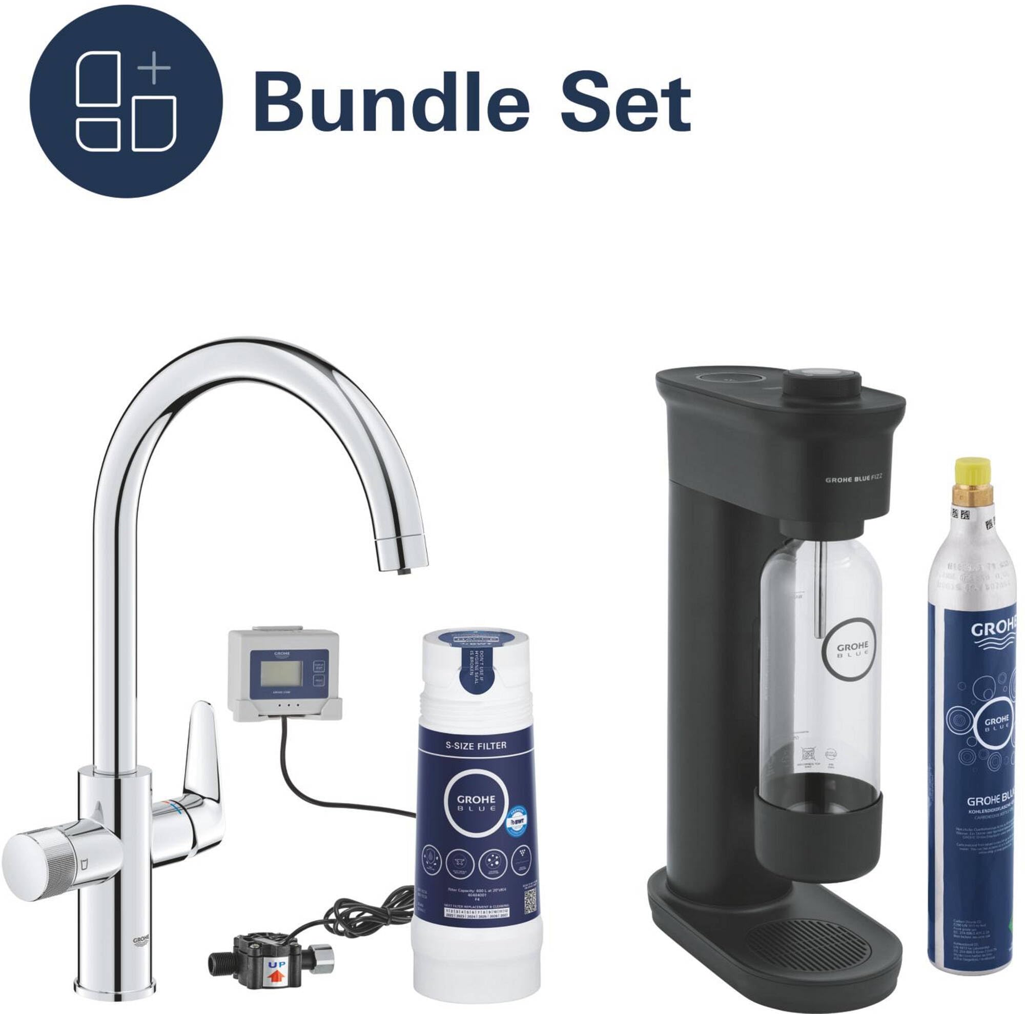 GROHE Blue Pure BauCurve miscelatore cucina filtrata cromo