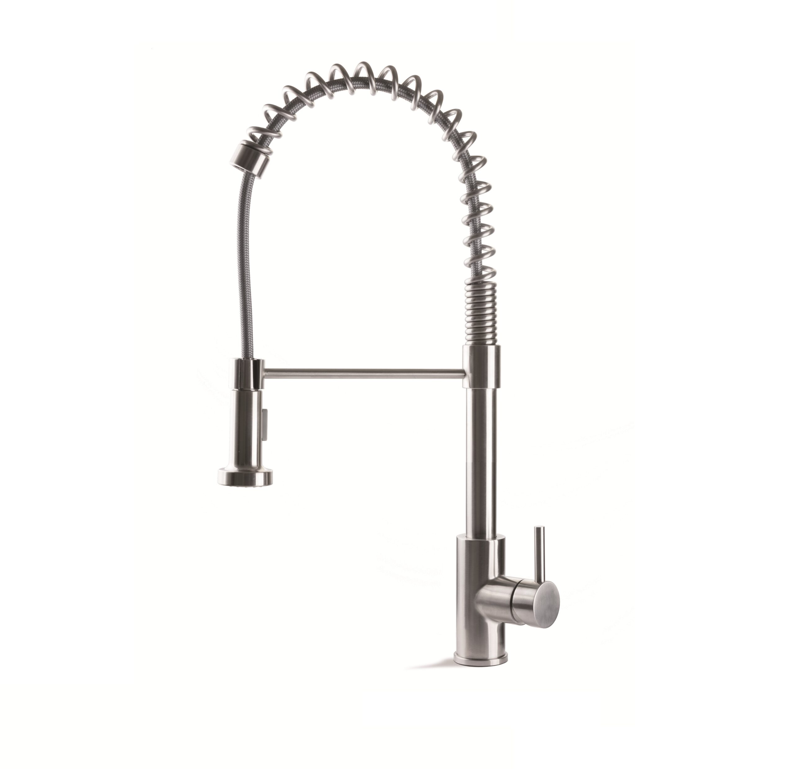 Tubico miscelatore cucina a molla acciaio inox