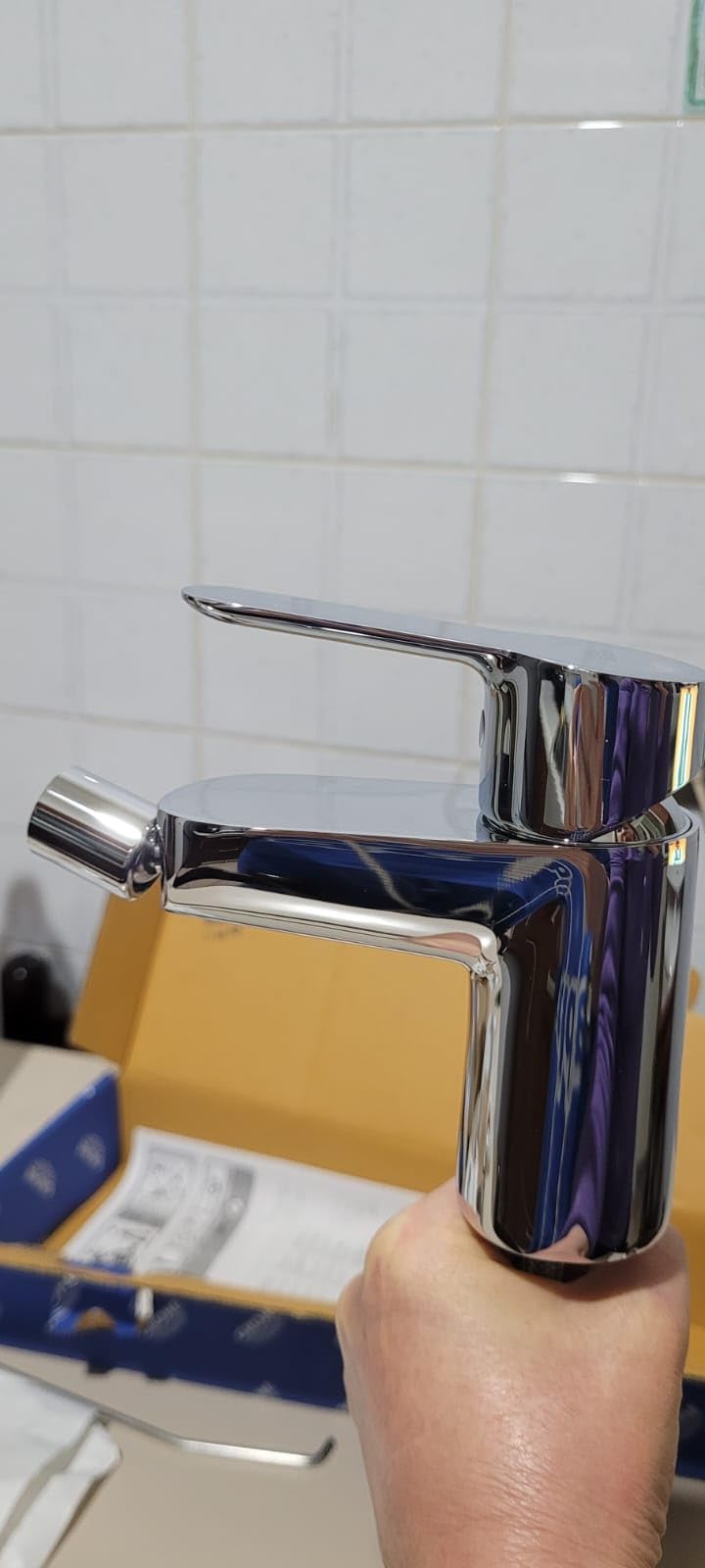 GROHE BauEdge 23331000 miscelatore bidet cromo scarico saltarello
