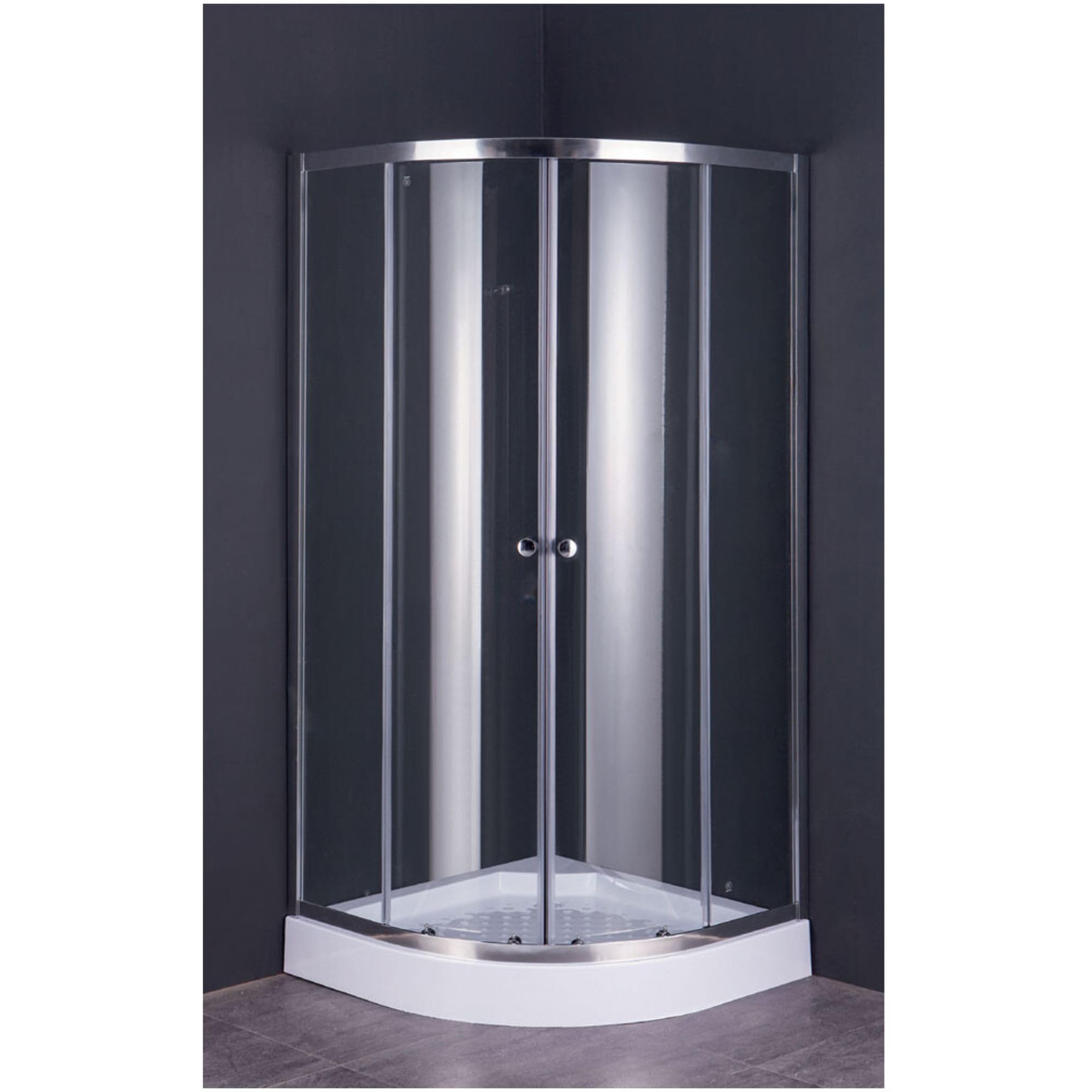 Fluxy Rubino box doccia 80x80 ante scorrevoli trasparente