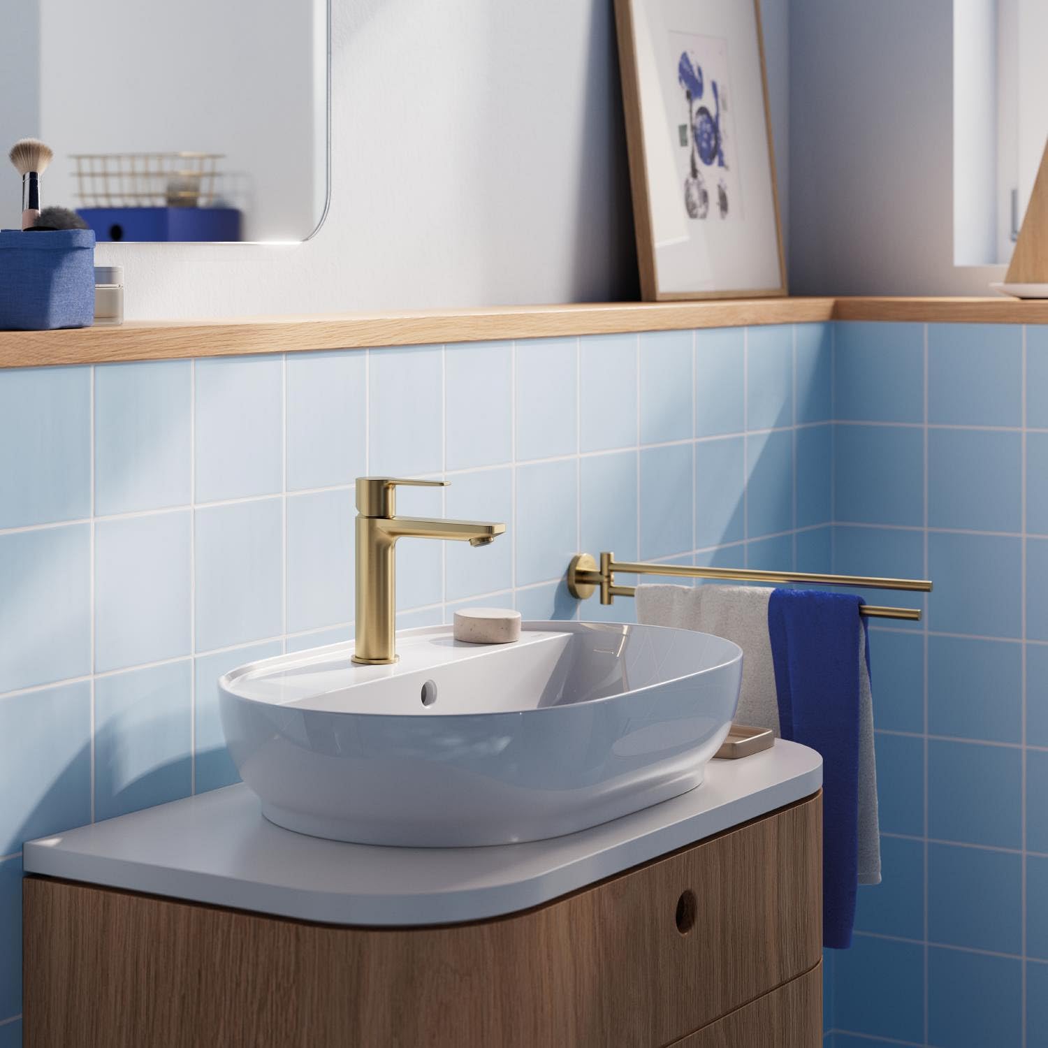 GROHE Start 41183GN0 portasciugamani doppio oro spazzolato