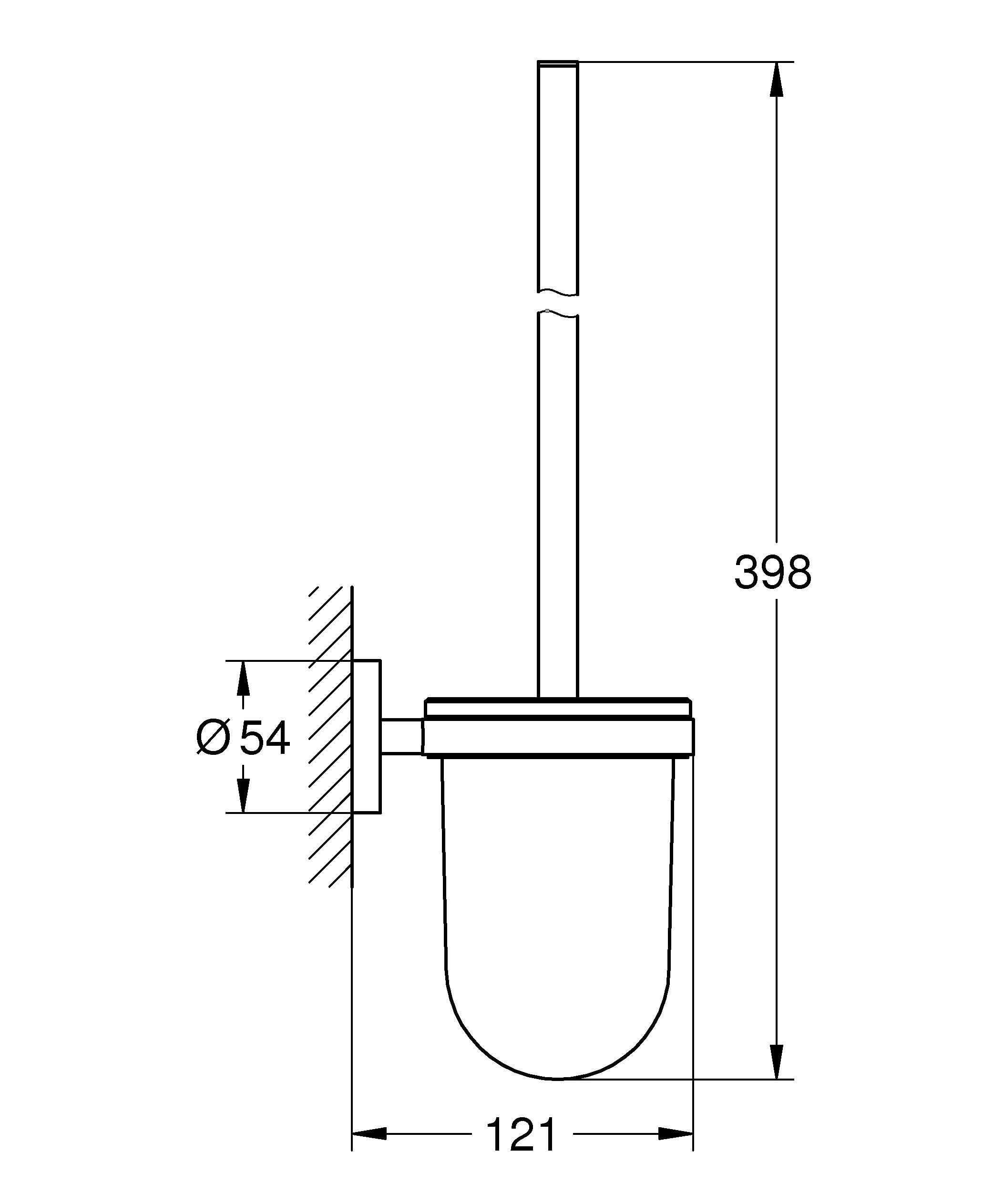 GROHE Start 41175DL0 scopino WC oro rosa spazzolato parete