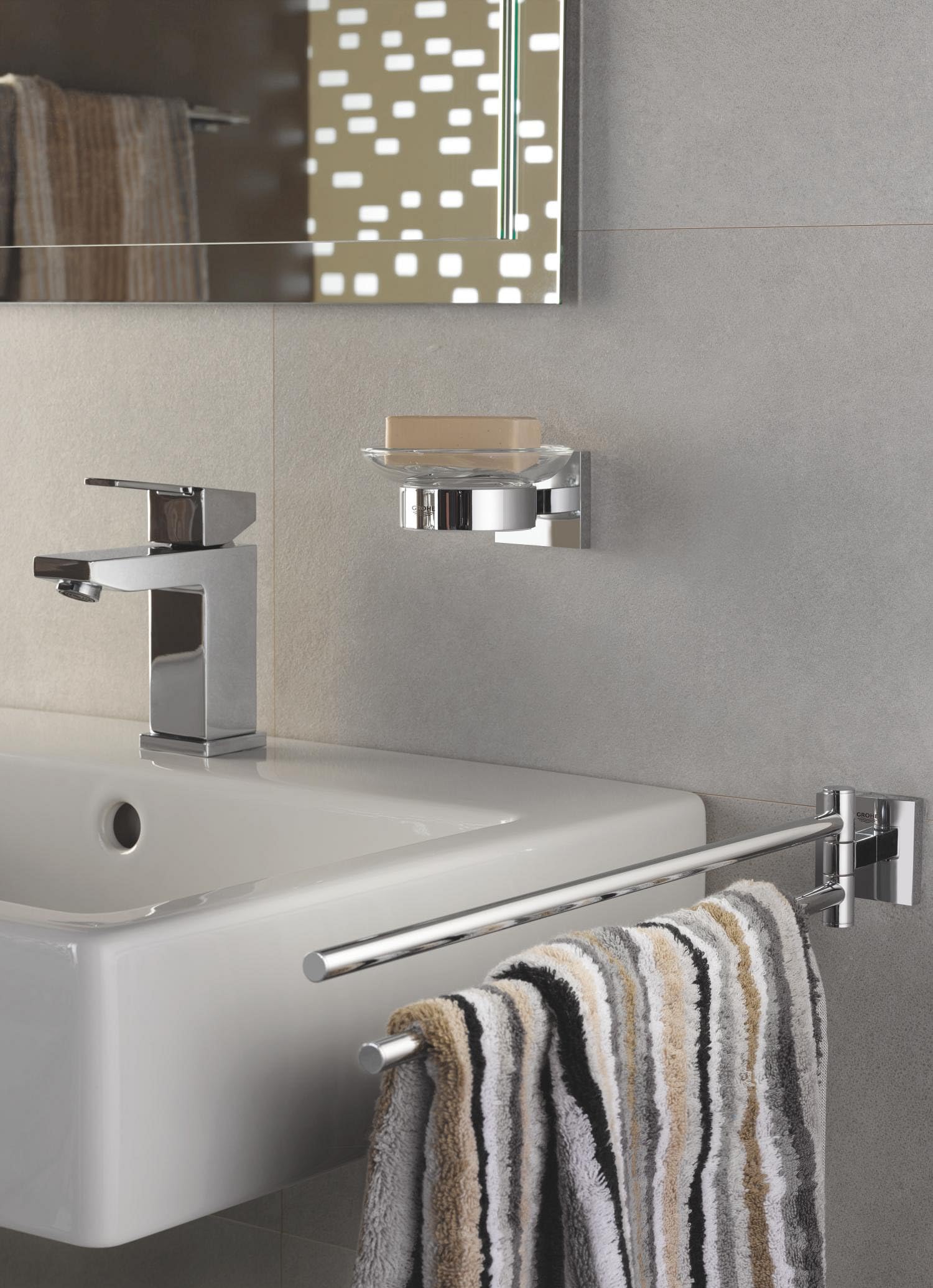Grohe Start Cube 40976000 portasciugamani doppio cromo