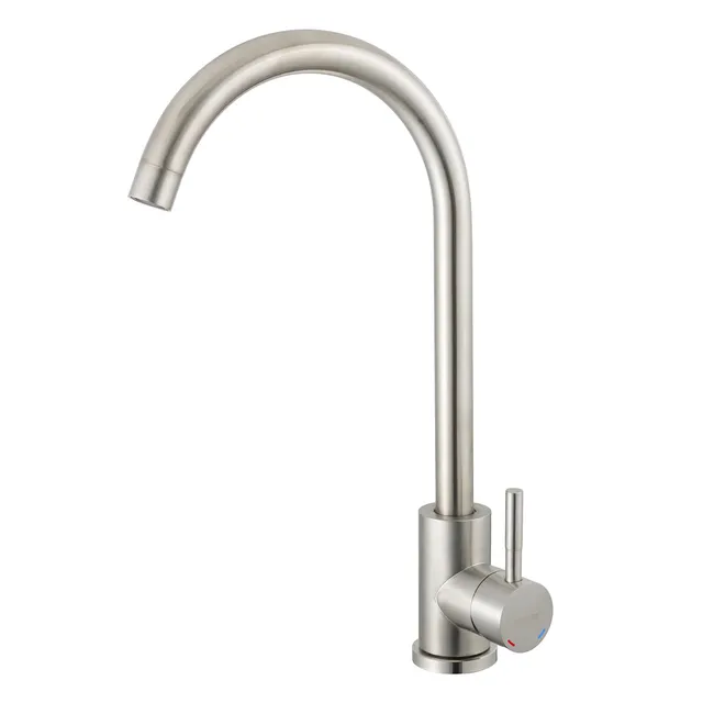 Solvex SP-10020 miscelatore cucina nichel spazzolato acciaio inox