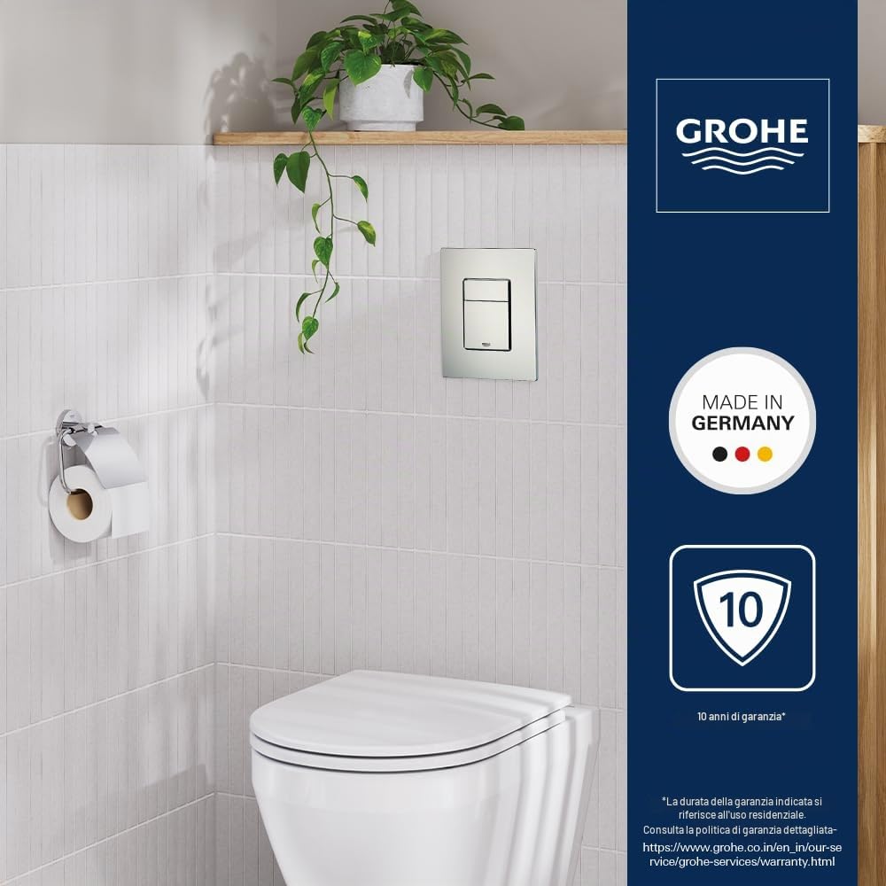 Grohe Skate Cosmopolitan 38732SH0 Placca WC Bianca doppio scarico