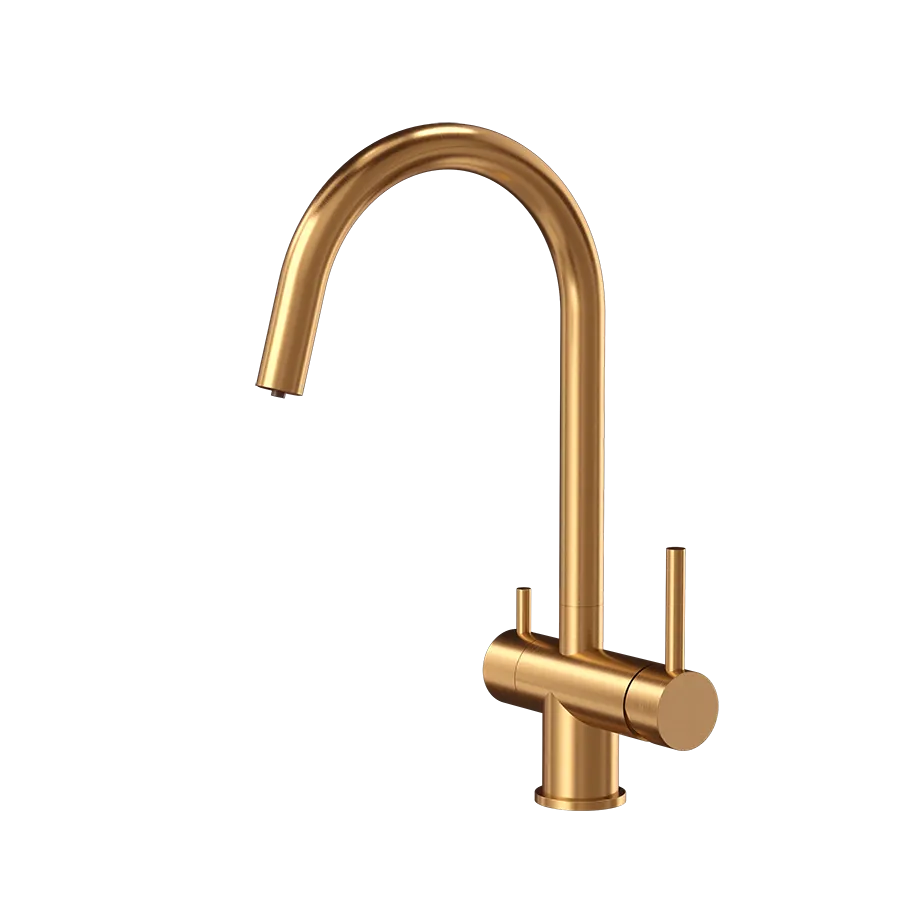 Tubico Kitchen River miscelatore cucina 3 vie copper
