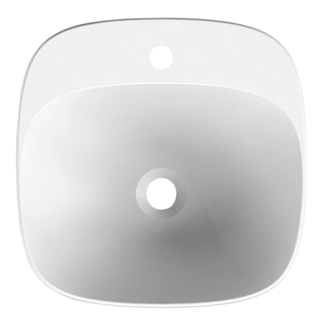 Scarabeo Moon 42A lavabo incasso bianco 42x42