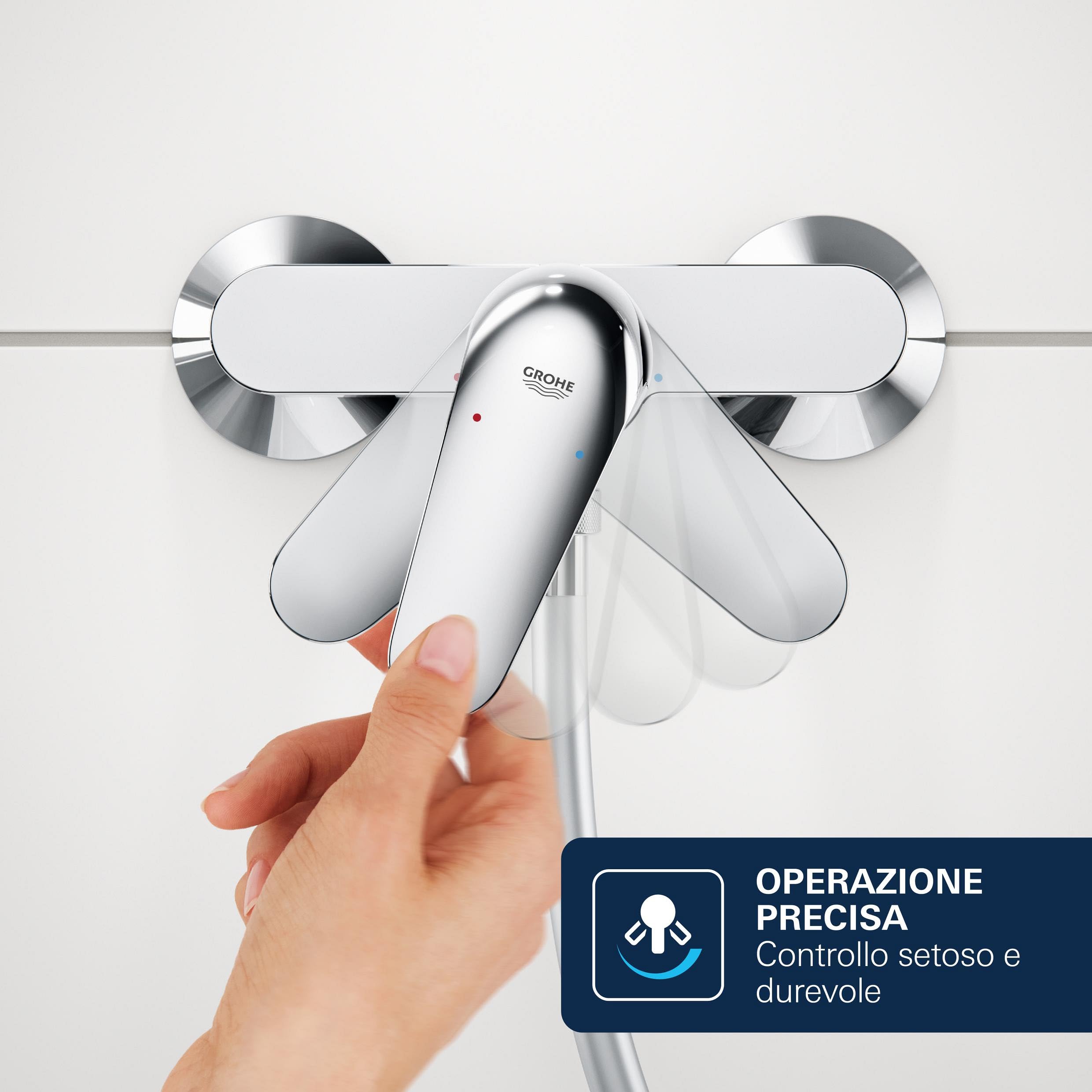 GROHE Dice 29297000 rubinetto vasca incasso cromo deviatore