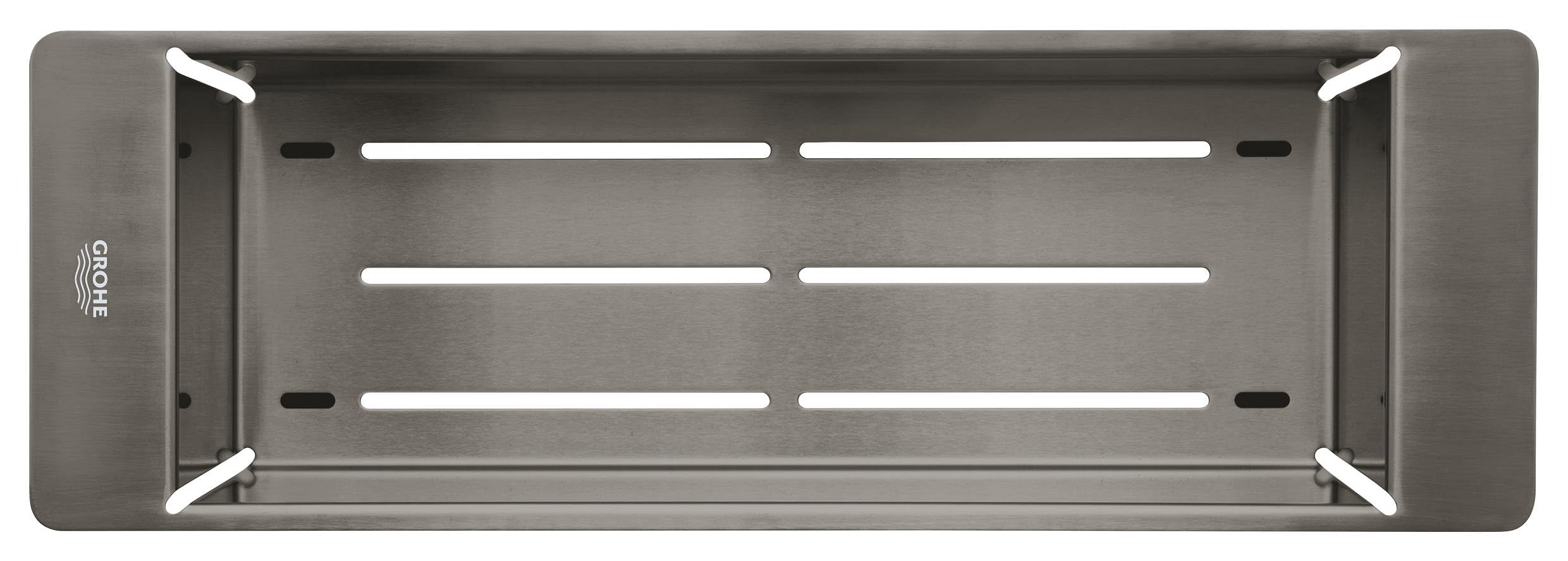 GROHE 40852AL0 vaschetta cucina forata 45 cm grafite spazzolato