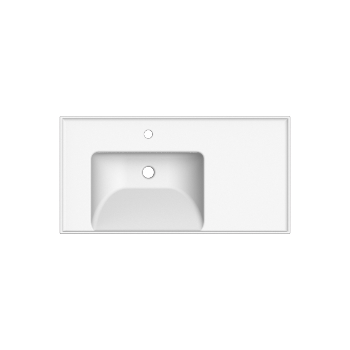 Scarabeo ML Shelf DX 92x47 lavabo ceramica bianca