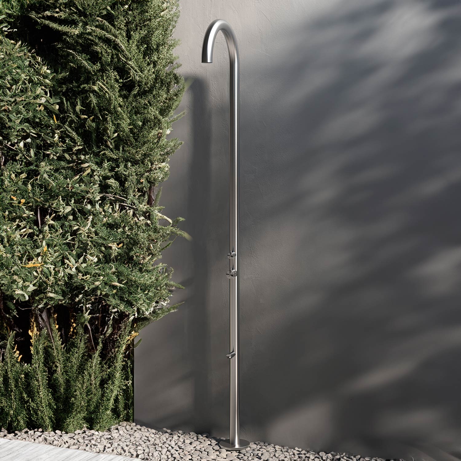 Sined DOCCIA-OLBIA-INOX doccia esterna 244 cm miscelatore
