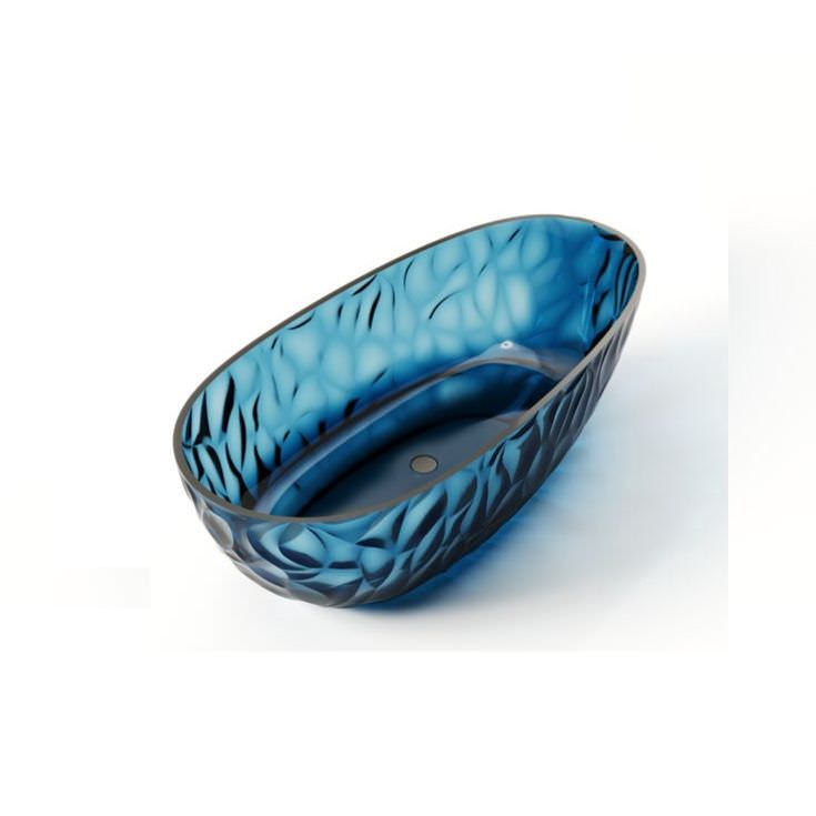 Sined Zefiro Blu 170 vasca bagno trasparente blu 170