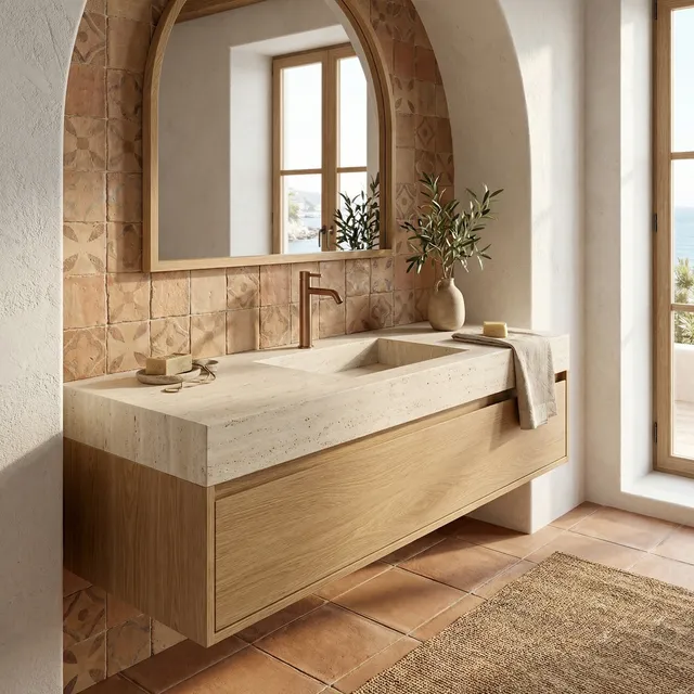 Sined Rubinetto Lavabo Levante Alto miscelatore oro rosa inox