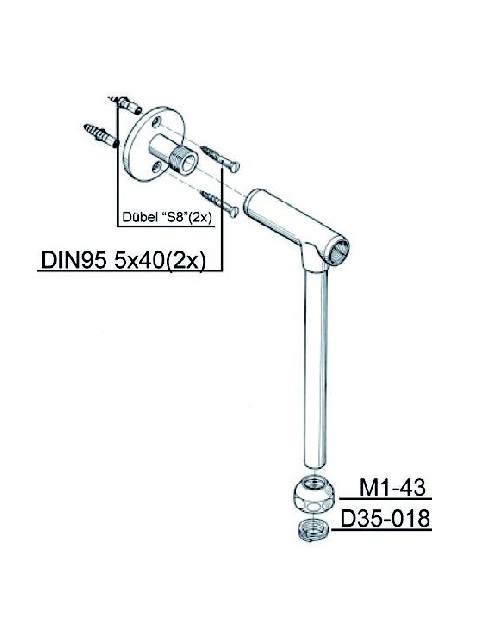 Schmiedl GS1530 tubo doccia verticale ricambio
