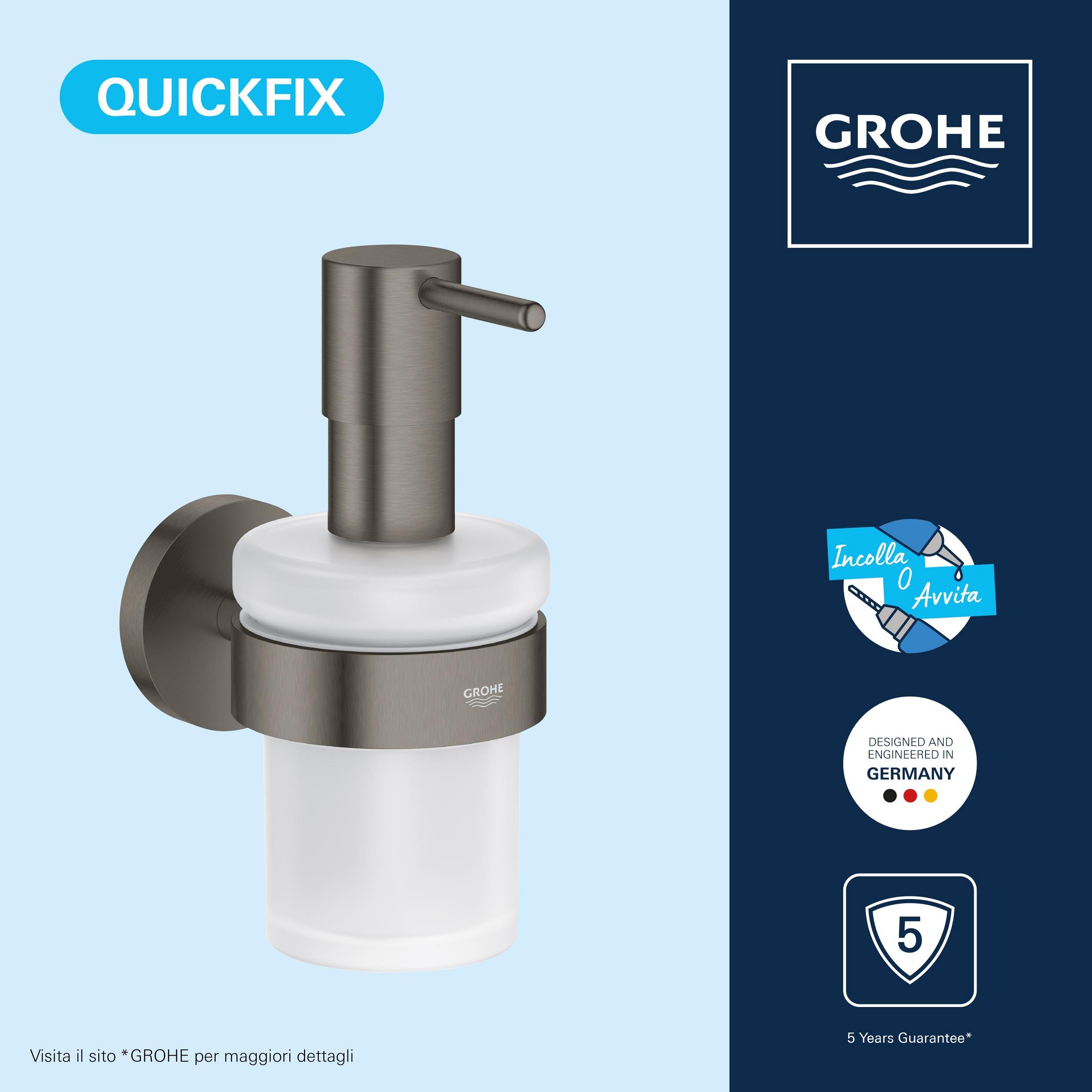 GROHE Start 41063AL0 dispenser sapone antracite 160 ml vetro