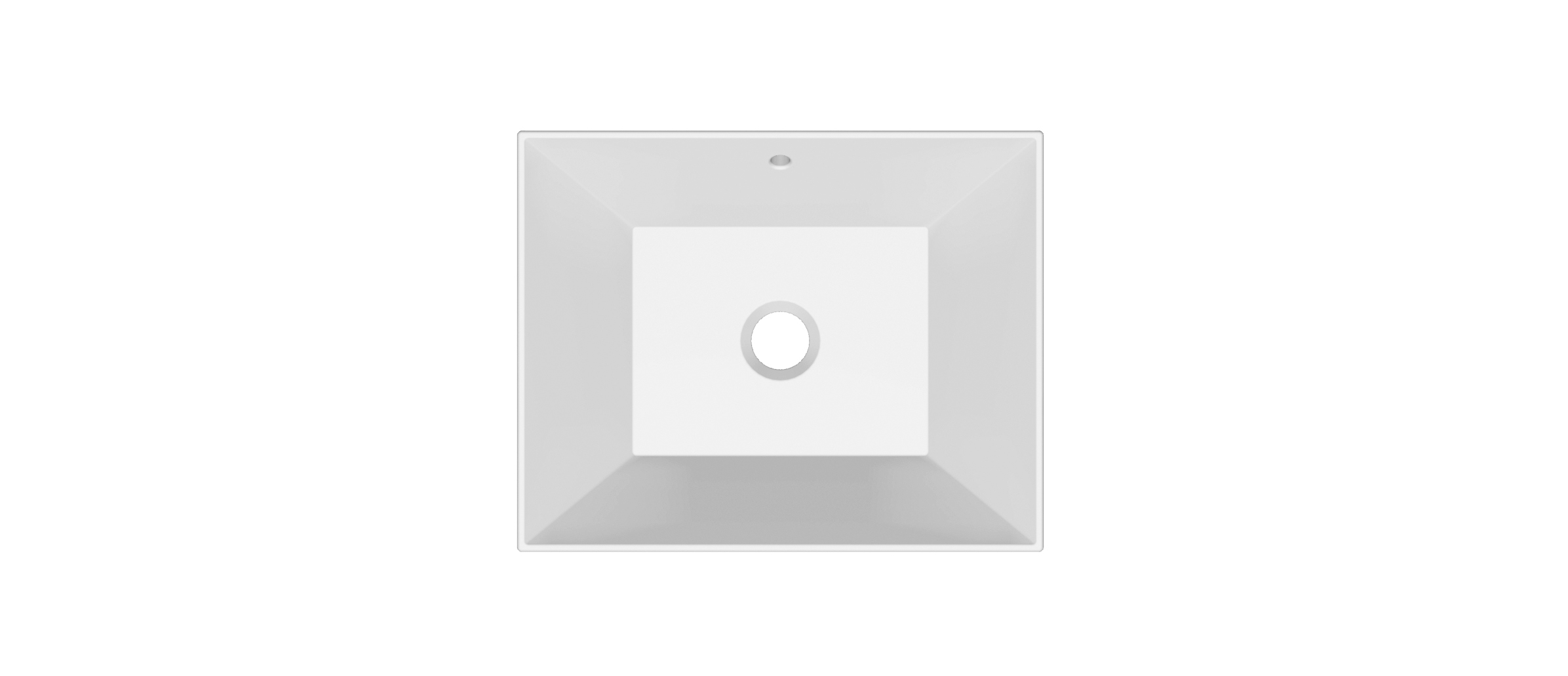 Scarabeo Teorema 2.0 45x36S Lavabo Sottopiano Bianco