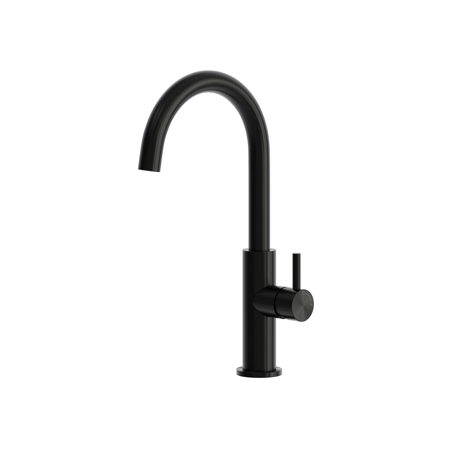 Sined Rubinetto Lavello Levante Alto Nero miscelatore cucina nero