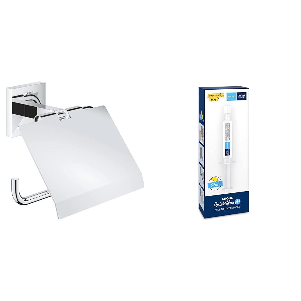Grohe Start Cube 411022430 portarotolo nero opaco 111 mm