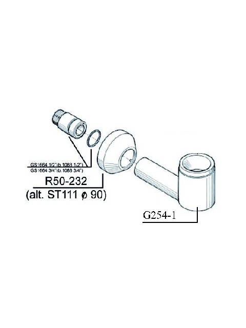 Schmiedl GS1088/20 sifone a imbuto antiodore 3/4 pollici