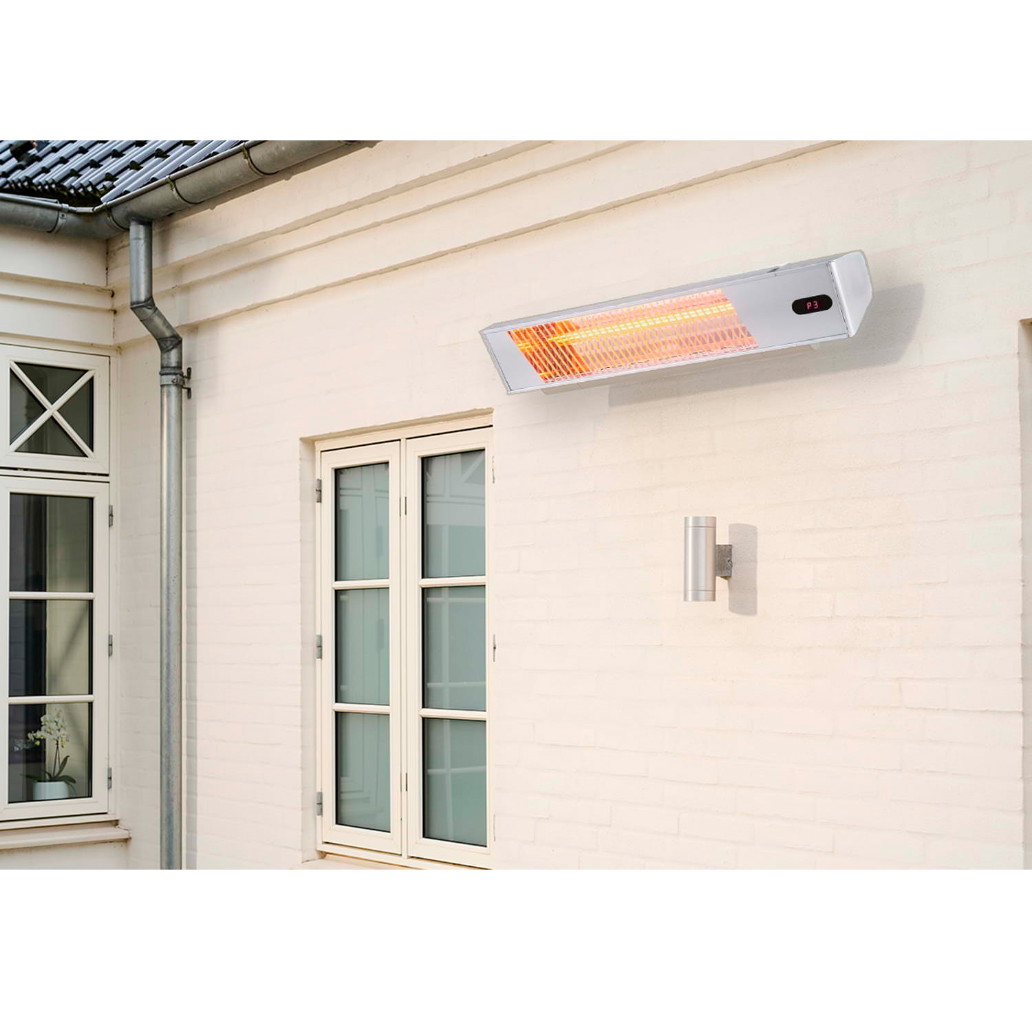 Sined Ira Inox 2000 stufa infrarossi grigia 2000W