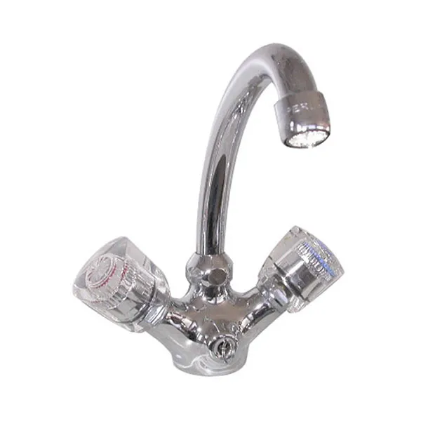 Schmiedl GS1006P rubinetto lavabo due manopole bocca girevole