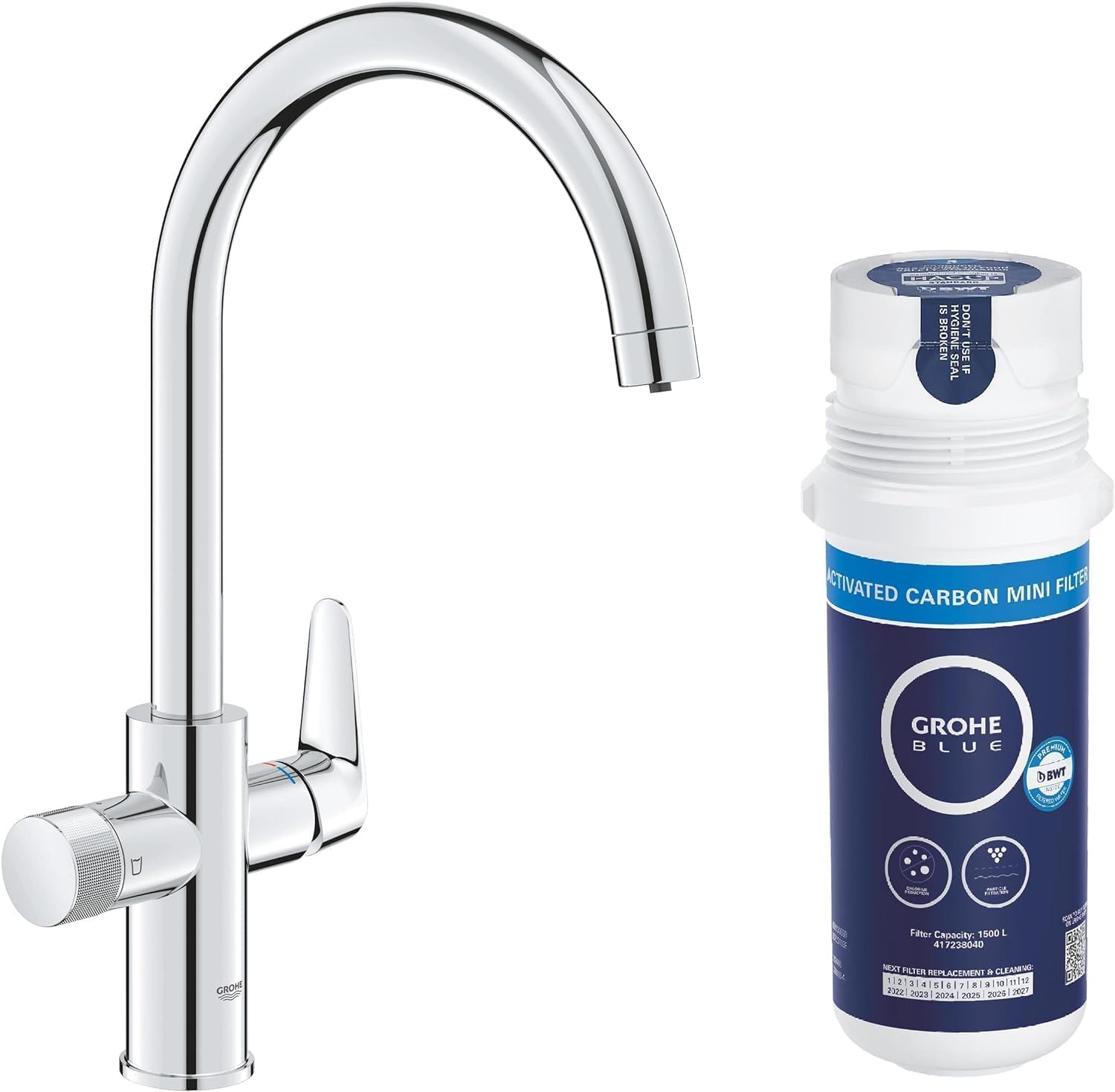 GROHE Blue Pure StartCurve 30593000 rubinetto cucina cromo filtro