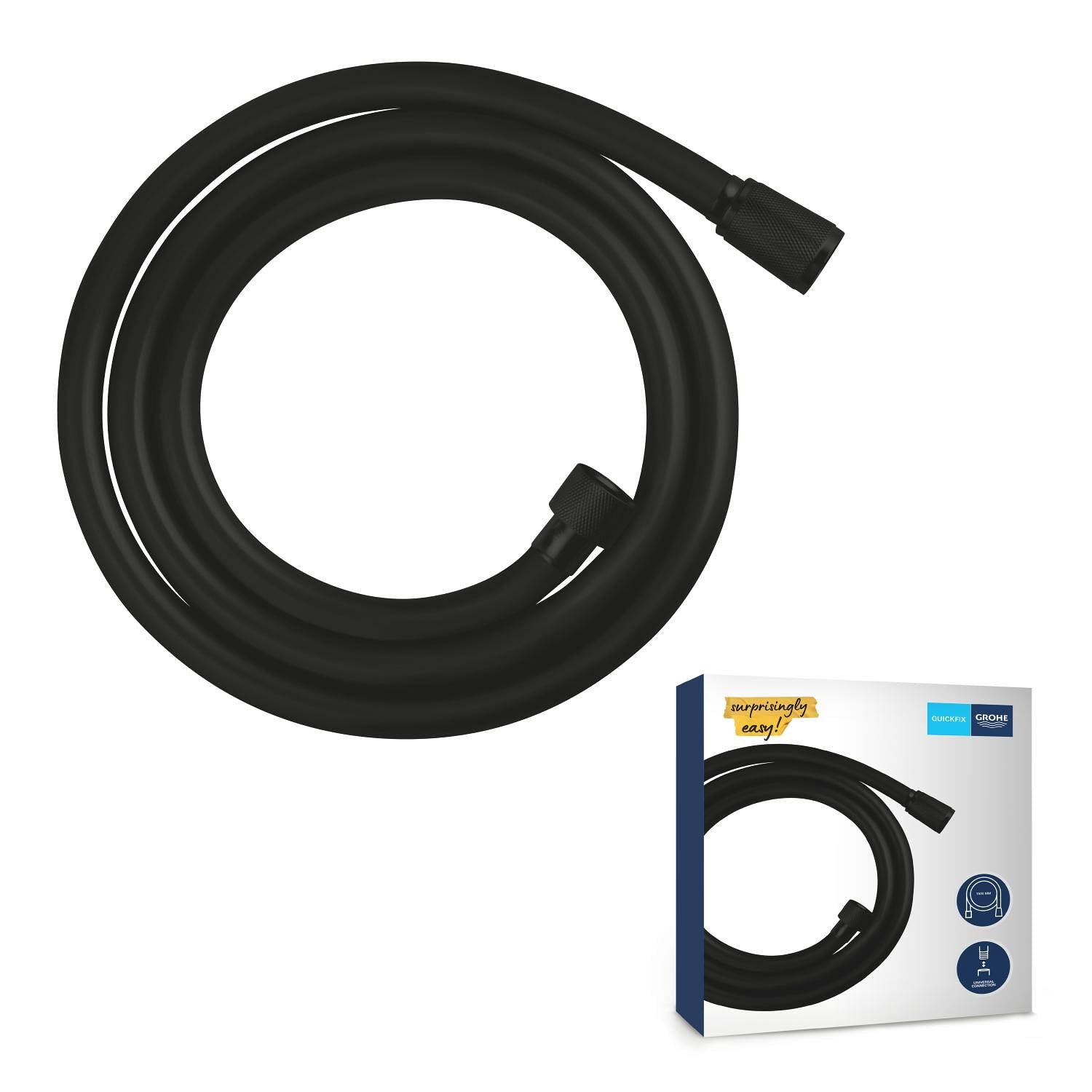 GROHE VitalioFlex Trend flessibile doccia 1,5 m nero opaco