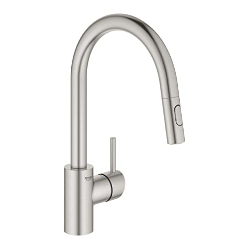 Grohe Eurocube 31483DC2 miscelatore cucina acciaio doccetta